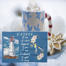 Pappa DDotter Bonding Lighthouse Fars dag Quote