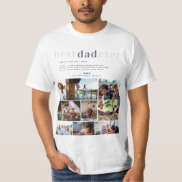 Pappa Definition | 8 FotoPersonlig T Shirt