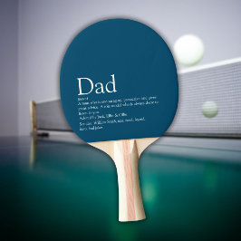 Pappa Definition Blå Modern Fars Dag Pingisracket