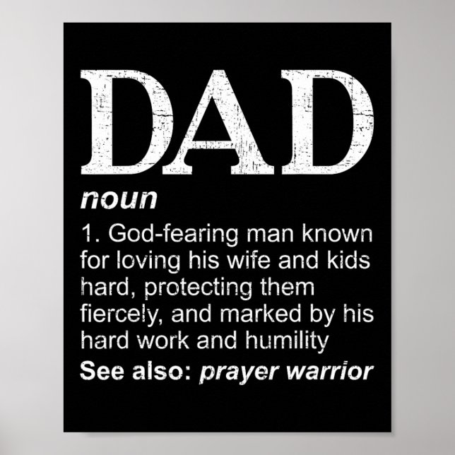 Pappa Definition Far#39;s Day Pappa Christian Papp Poster (Framsidan)
