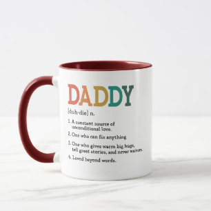 Pappa Definition för Fars dag Mugg