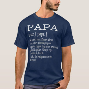 Pappa Definition Grandpa Fars dag Gifts Manar T Shirt