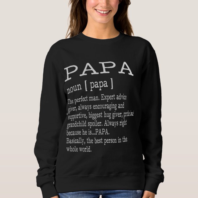 Pappa Definition Grandpa Fars dag Gifts - Manar T Shirt (Framsida)