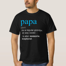 Pappa Definition Noun som en morfar-enfärgare T Shirt