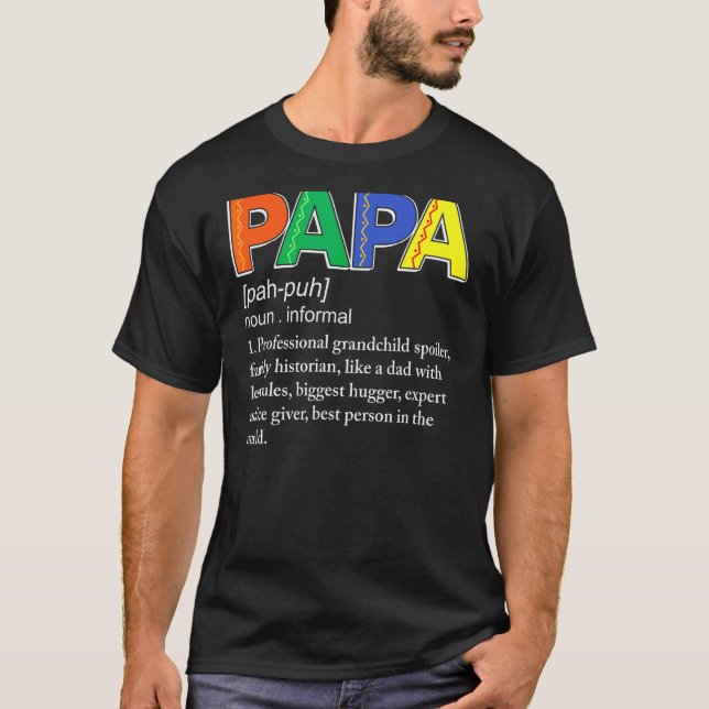 Pappa Definition Professionell Grandchild Spoiler  T Shirt (Framsida)