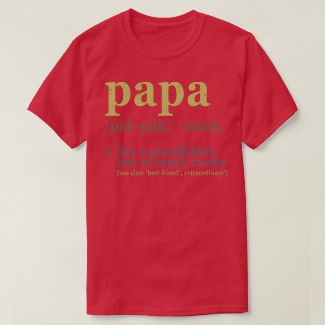 Pappa Definition T Shirt (Design framsida)