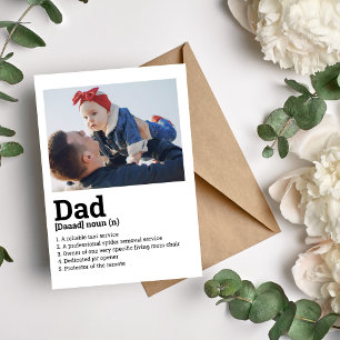 Pappa-definitionskort Helgkort