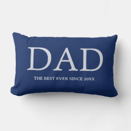 Pappa Den Bästa Alltid Sedan 20xx Blå Kuddvar Lumbarkudde