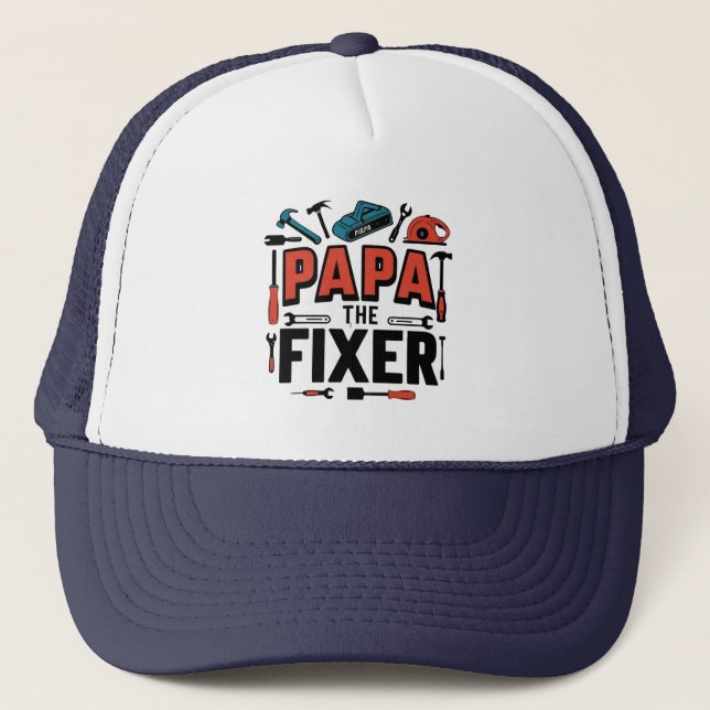 Pappa den fasta Truckerkepsen - Fars dag Gift Keps (Framsida)
