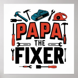 Pappa Den fixerska Poster - Handymannen Fars dag