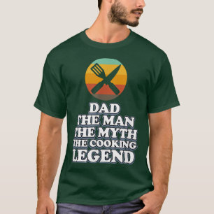 Pappa den kokande förklarande kooken Chef Kitchen T Shirt