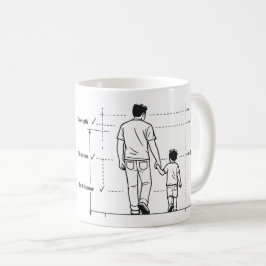 Pappa Den Ursprungliga Huvudplanen | Rolig Pappahu Kaffemugg