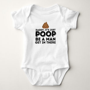 Pappa, det är bara bajs, var en man t shirt