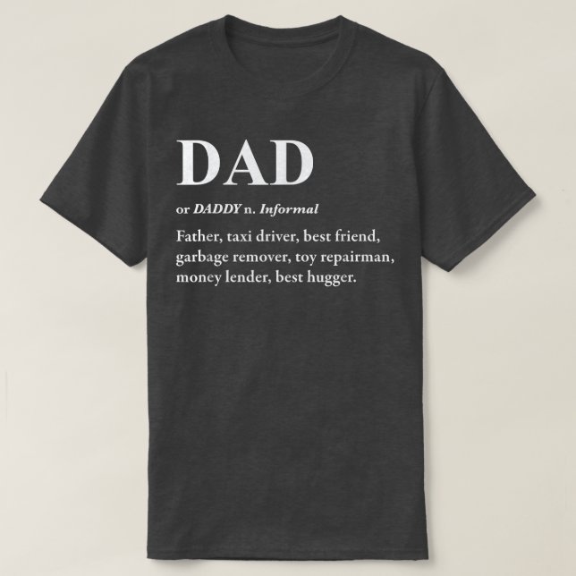 Pappa Dictionary-definition T-Shirt - Funny Far  (Design framsida)