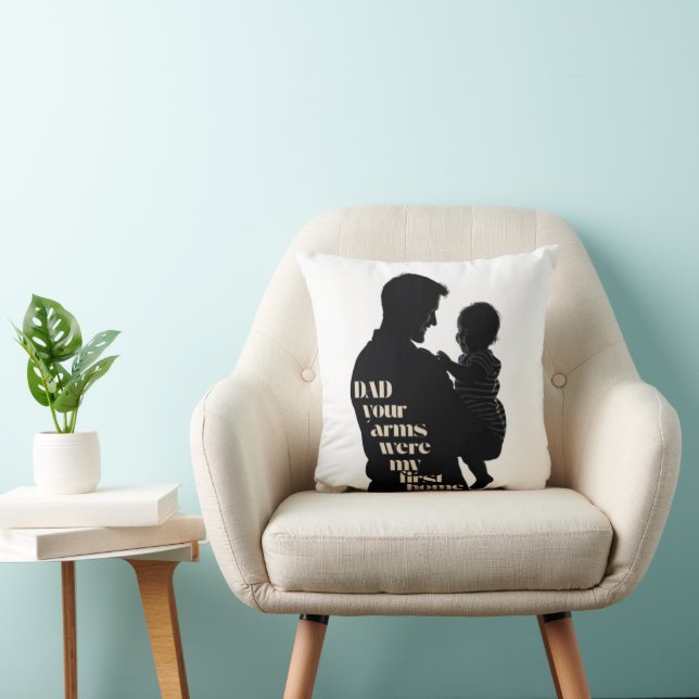 Pappa, din Arm var mitt första hem | Kudde (Stol)