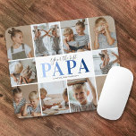 Pappa din bästa fotomusknapp musmatta<br><div class="desc">Personlig pappa mousserande har en vit bakgrund som kan ändras till vilken färg som helst,  tio familjefotografier,  ordspråket "bästa pappa" och barnen namn.</div>