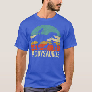 Pappa Dinosaur Daddysaurus 3 tre Kids julafton chr T Shirt