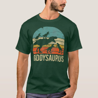 Pappa Dinosaur Daddysaurus 4 barn Gift for for T Shirt
