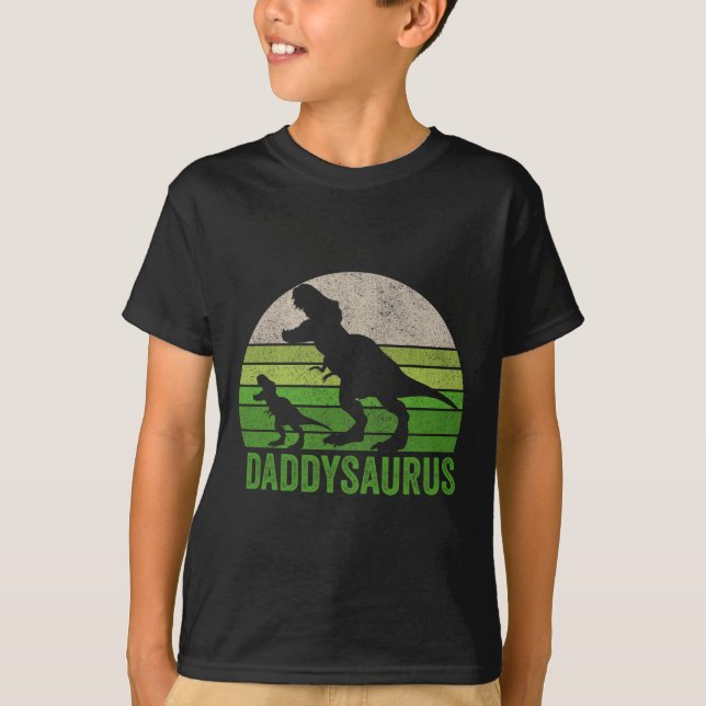 Pappa Dinosaur pappa Funny Fars dag Gift T Shirt (Framsida)