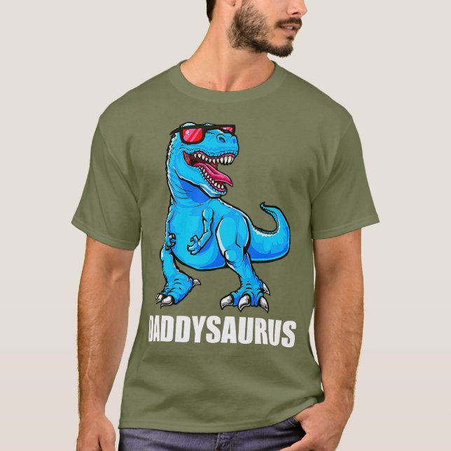 Pappa Dinosaur Shirt Daddysaurus Rex Shirt Pappa T (Framsida)