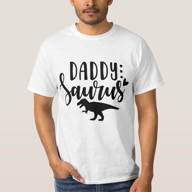 Pappa Dinosaur T Shirt (Framsida)