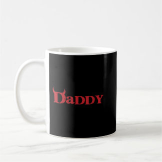 Pappa Djävulen Horn Lazy Halloween Costume Gothic Kaffemugg
