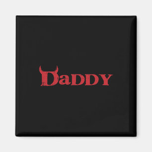 Pappa Djävulen Horn Lazy Halloween Costume Gothic Magnet