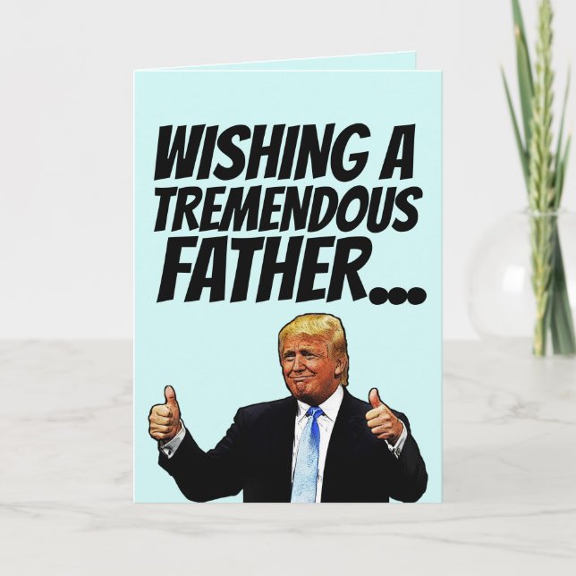 PAPPA DONALD TRUMP FARS DAG CARDS HELGKORT (Framsida)