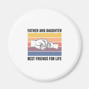 Pappa Dotter Bästa Vänner för Livet Vintage Desi Magnet
