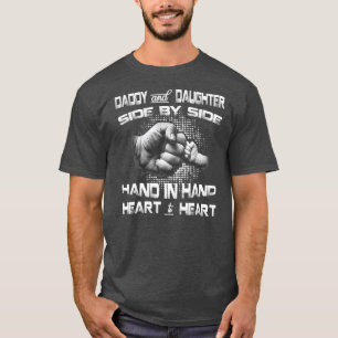 Pappa Dotter Fist Bump Fars dag Cute Family T Shirt