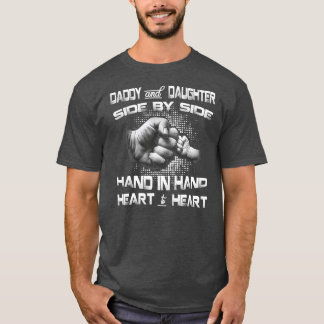 Pappa Dotter Fist Bump Fars dag Cute Family T Shirt