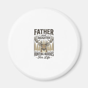 Pappa Dotter Jaktkompisar Hjort T-Shirt Design_ Magnet