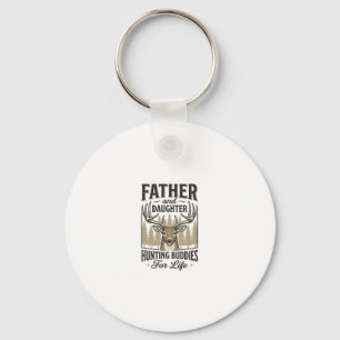 Pappa Dotter Jaktkompisar Hjort T-Shirt Design_ Nyckelring