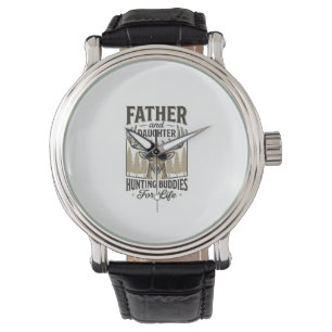 Pappa Dotter Jaktkompisar Hjort Tröja Design_ Armbandsur