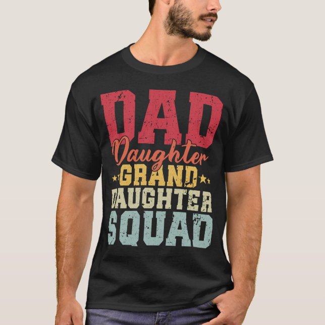 Pappa Dotter Mordotters Squad Funny Matching T Shirt (Framsida)