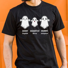 Pappa Dotter och Mamma 3 Person Ghost Family T Shirt