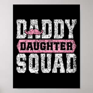 Pappa Dotter Squad Matchande Pappa Döttrar Far Poster