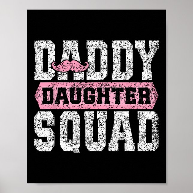 Pappa Dotter Squad Matchande Pappa Döttrar Far Poster (Framsidan)