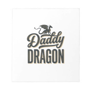 Pappa Drak Vintage Gravyr Tröja Design_1 Anteckningsblock