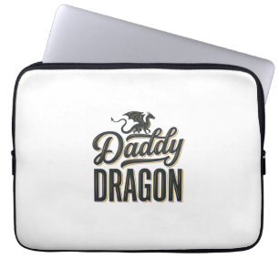 Pappa Drak Vintage Gravyr Tröja Design_1 Laptop Fodral