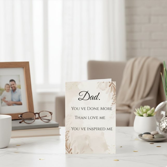 Pappa, du är ännu mer unik midsommarkort kort (Skapare uppladdad)