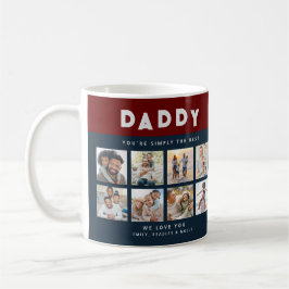 Pappa, du är bara den bästa fotokollagen kaffemugg