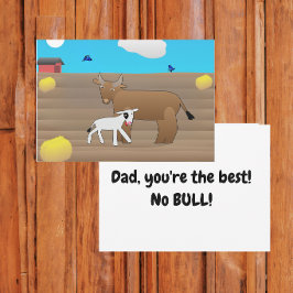 Pappa Du är den bästa Inget skitsnack Fars dag Kort