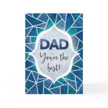 Pappa Du är den bäste Glad fars dag Blå