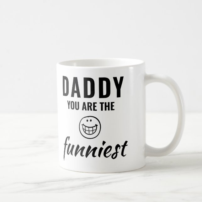 Pappa, du är den roligaste fars dag kaffemugg (Höger)