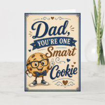 Pappa, du är en smart kakor-kort