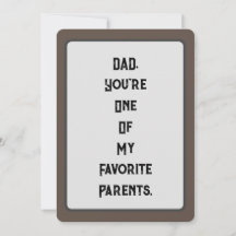 PAPPA, du är ett av mina favoritföräldralösa kort