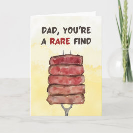 Pappa Du är ett Sällsynt - Sök biff Tack Kort