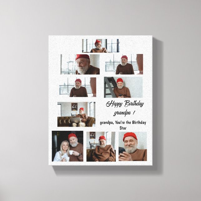 Pappa Du är födelsedagslätten Canvastryck (Framsida)