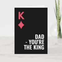 Pappa du är Kung-spelkortet Fars dag